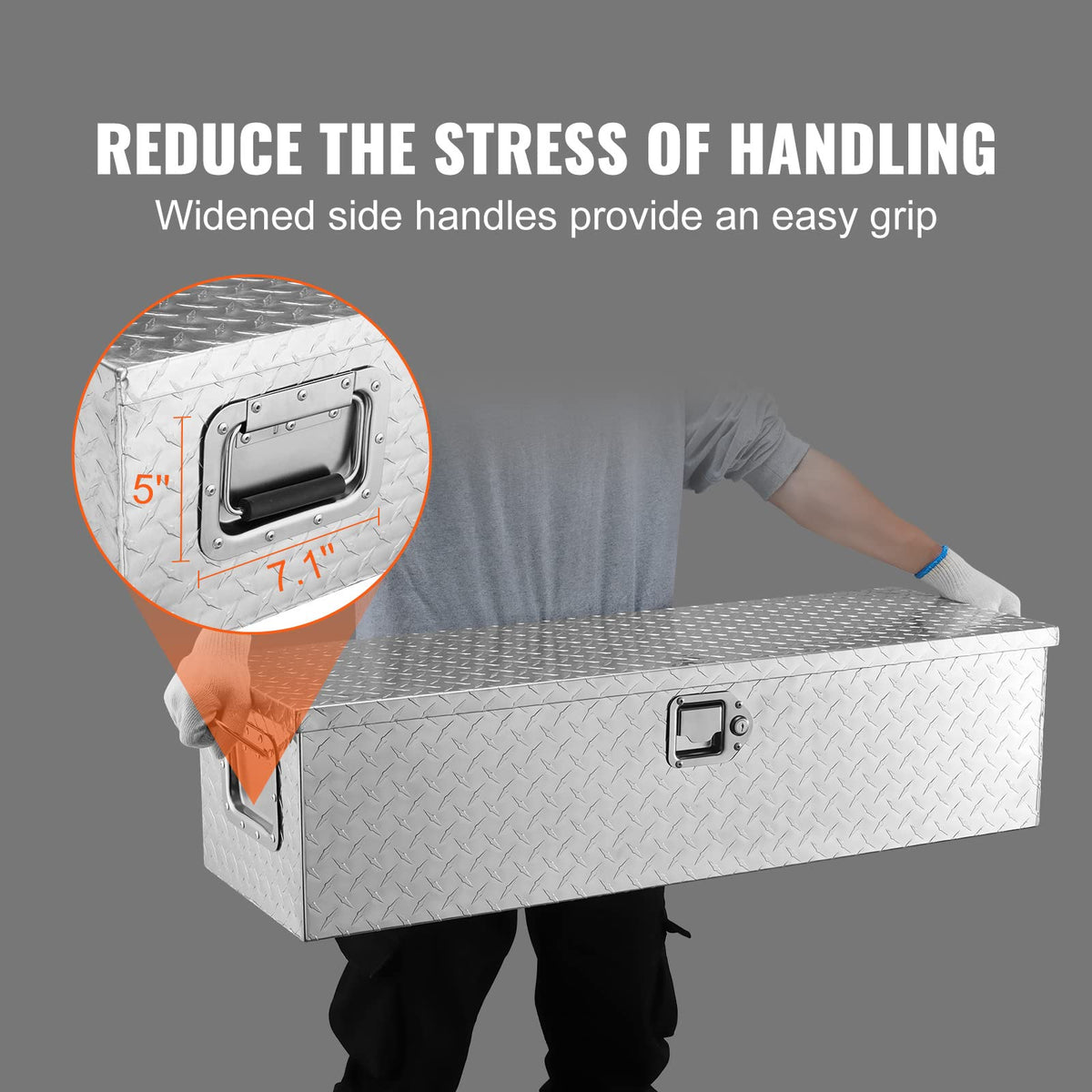 VEVOR wide side handle for comfortable carrying with gloves