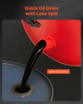 VEVOR side label showing 8-gallon capacity for efficient service