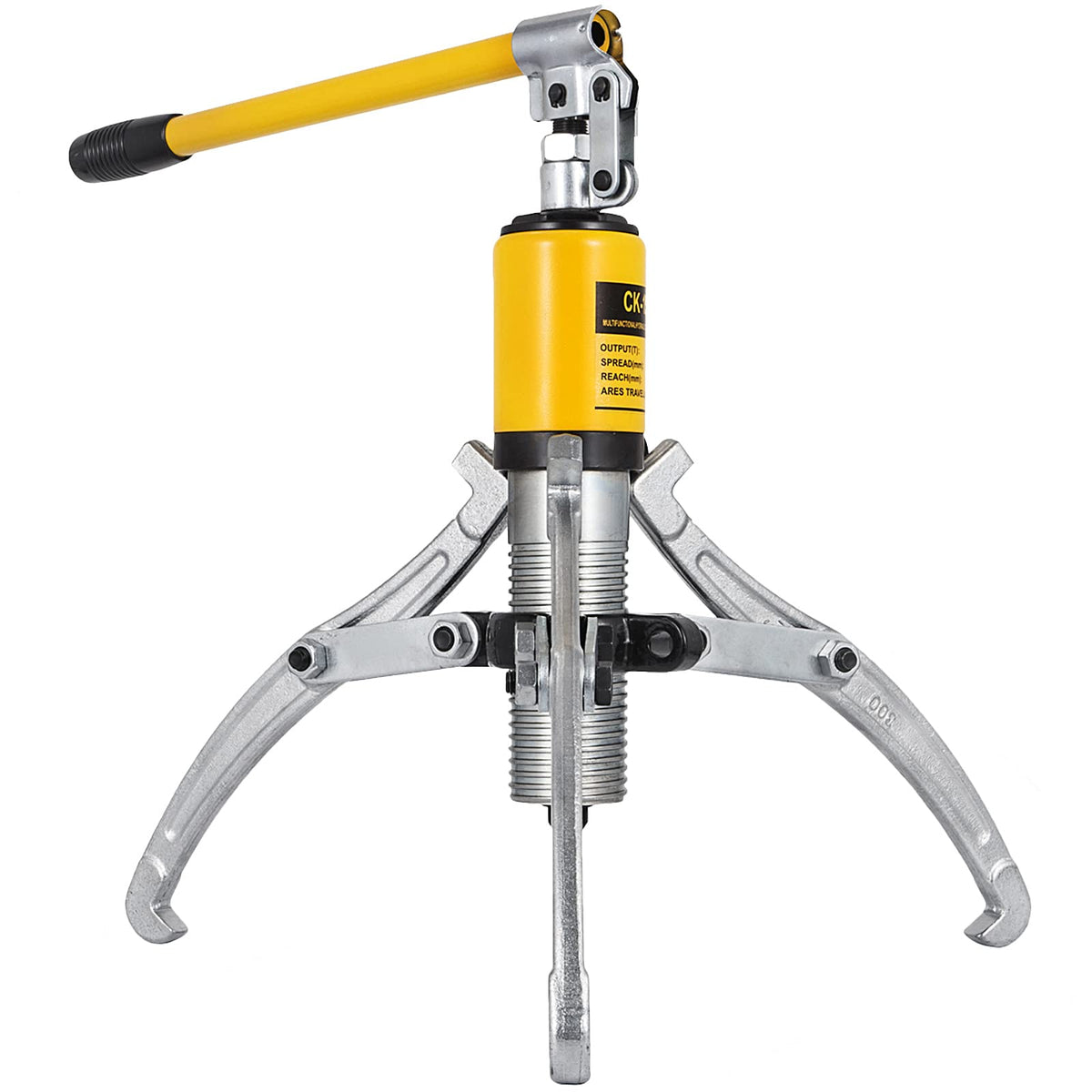 VEVOR puller next to toolbox showing 26.4 lb weight and easy transportability