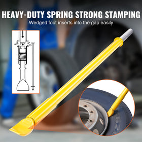 VEVOR slide hammer weight detail demonstrating impact force control advantage
