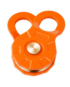VEVOR snatch block front view showing heavy-duty body and load capacity benefit