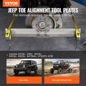 VEVOR stainless steel plate close-up highlighting hardened edge for accurate readings