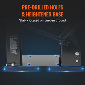 VEVOR profile showing heavy steel thickness for robust 1800 lb load support