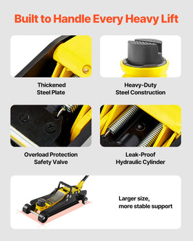 VEVOR steel wheels and universal rear casters for smooth maneuvering