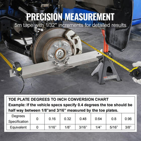 VEVOR 5m tape measure detail with 1/32" increments for precise measurement