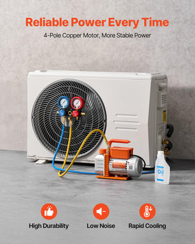 VEVOR three-color hoses arranged for quick identification and secure connections benefit