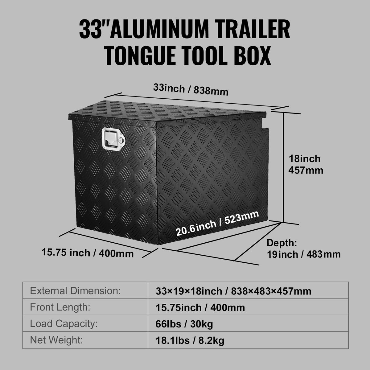 VEVOR loaded box with tools demonstrating tidy storage and quick access
