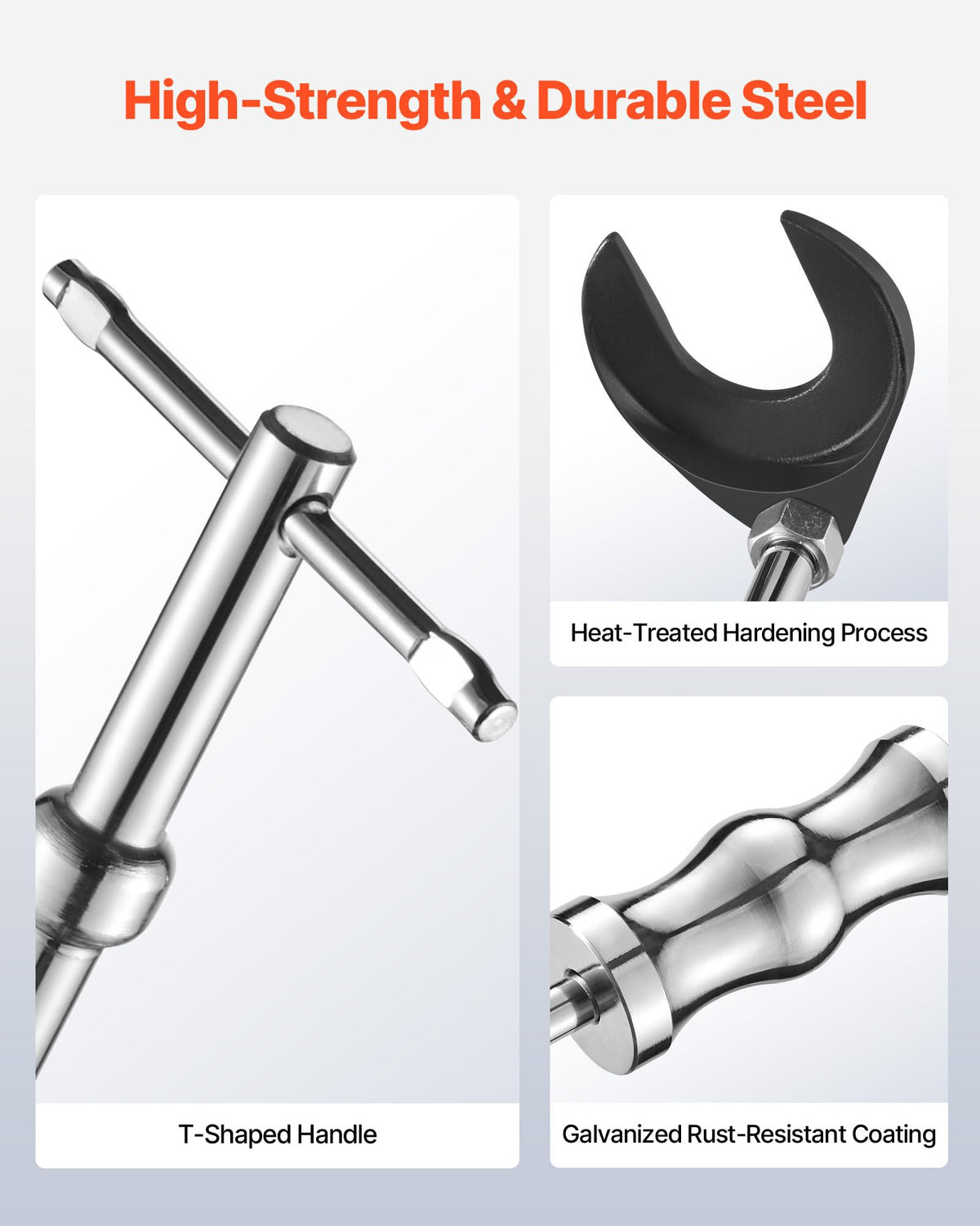 VEVOR tool assembled on axle in use demonstrating safe inner joint removal