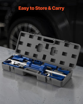 VEVOR tool in use pulling a door dent demonstrating practical repair benefit
