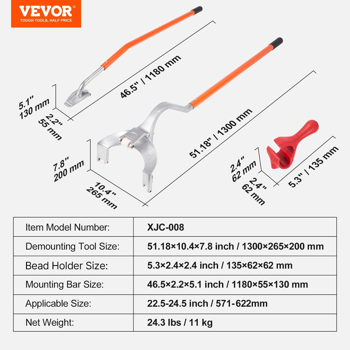 VEVOR tools stored neatly in a truck trunk illustrating portability and convenient storage
