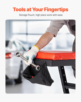 VEVOR topside creeper widened pedal providing secure foothold and comfort