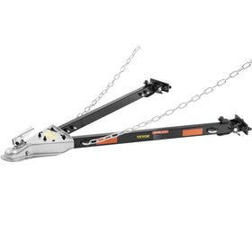 VEVOR tow bar front view showing robust frame and stable mount benefit
