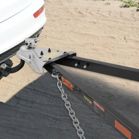 VEVOR tow bar size comparison with ruler for clear scale and fit verification