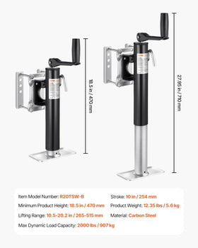 VEVOR base foot plate close-up offering stable ground contact and support