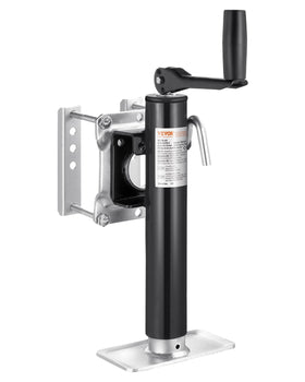 VEVOR front view of trailer jack showing robust build and easy mounting benefit