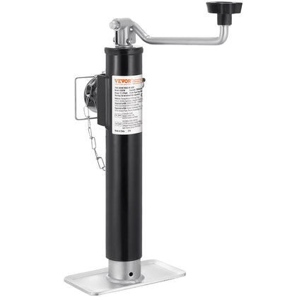 VEVOR front view of trailer jack showing compact profile and strong support