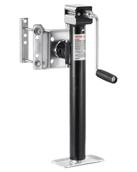 VEVOR front view of trailer jack showing sturdy frame and capacity benefit