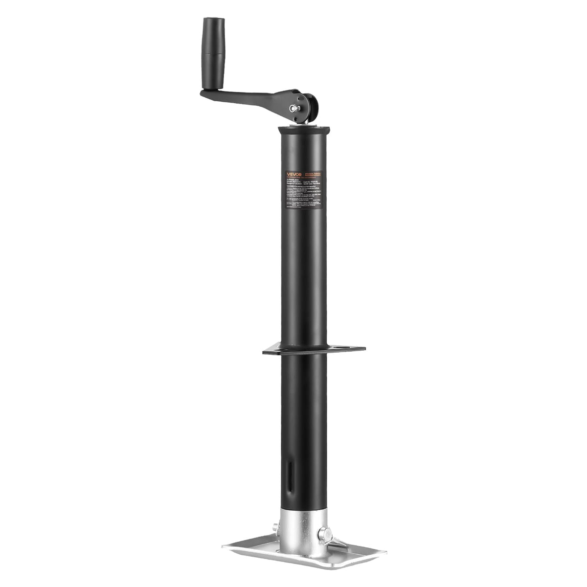 VEVOR front view of trailer jack showing robust frame and load capacity benefit