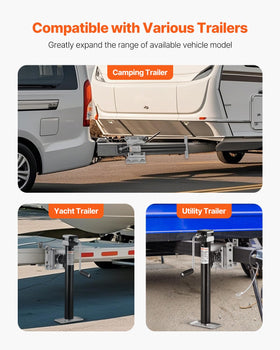 VEVOR wheel and base plate offering stable support on varied surfaces