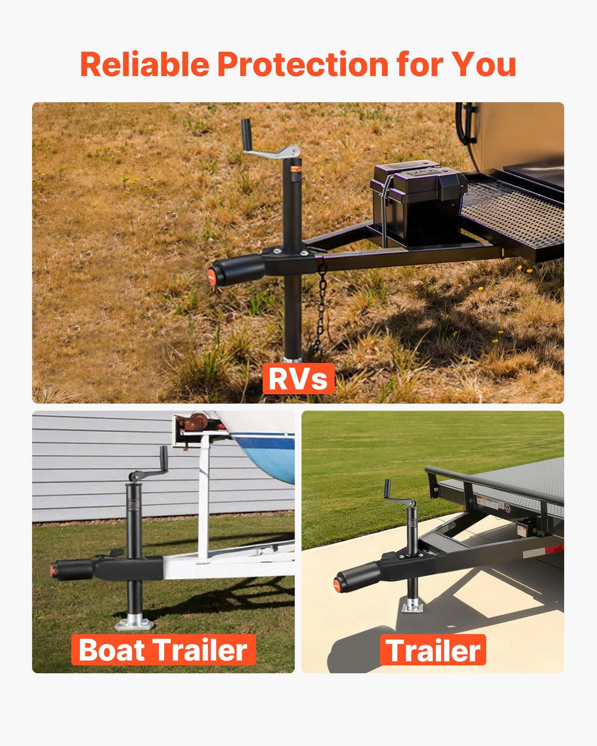 VEVOR lock installed on an RV coupler offering fast, one-handed security