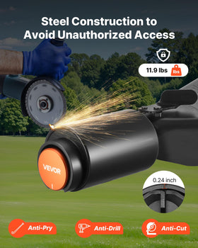 VEVOR three keys displayed with lock for convenient access and backup
