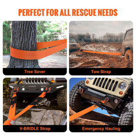 VEVOR strap attached to tree saver anchor preserving tree and equipment