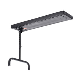 VEVOR size comparison with person showing 40-inch length and ergonomic support benefit