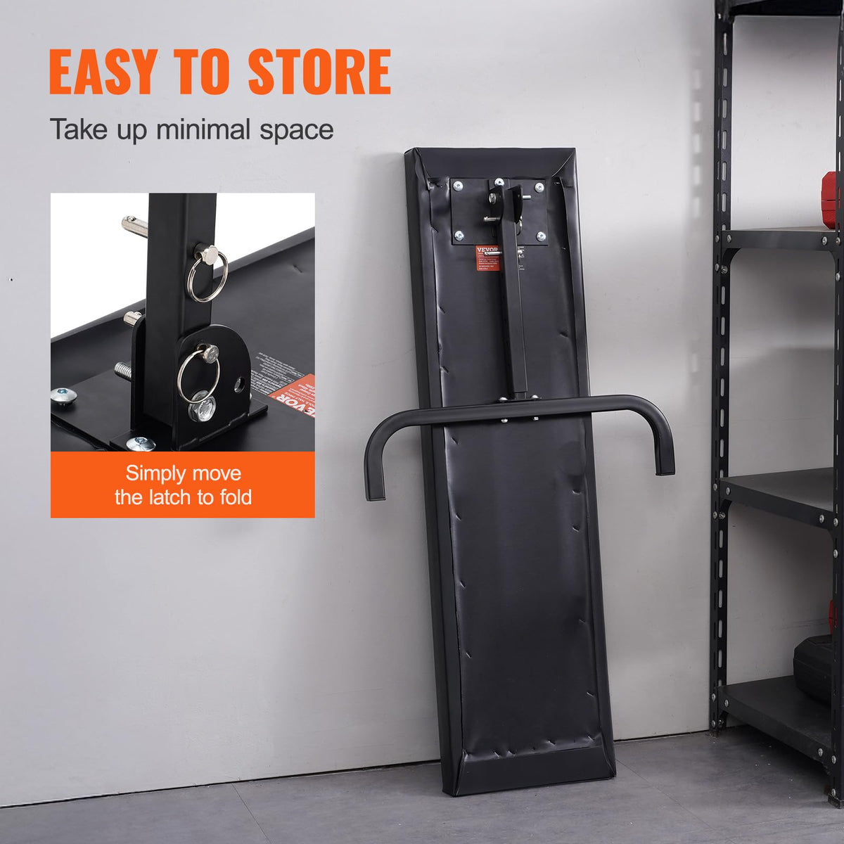 VEVOR welded single-leg support illustrating solid construction and stability benefit