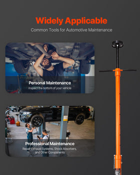 VEVOR stand displaying full 38.4 to 75.4-inch height range benefit