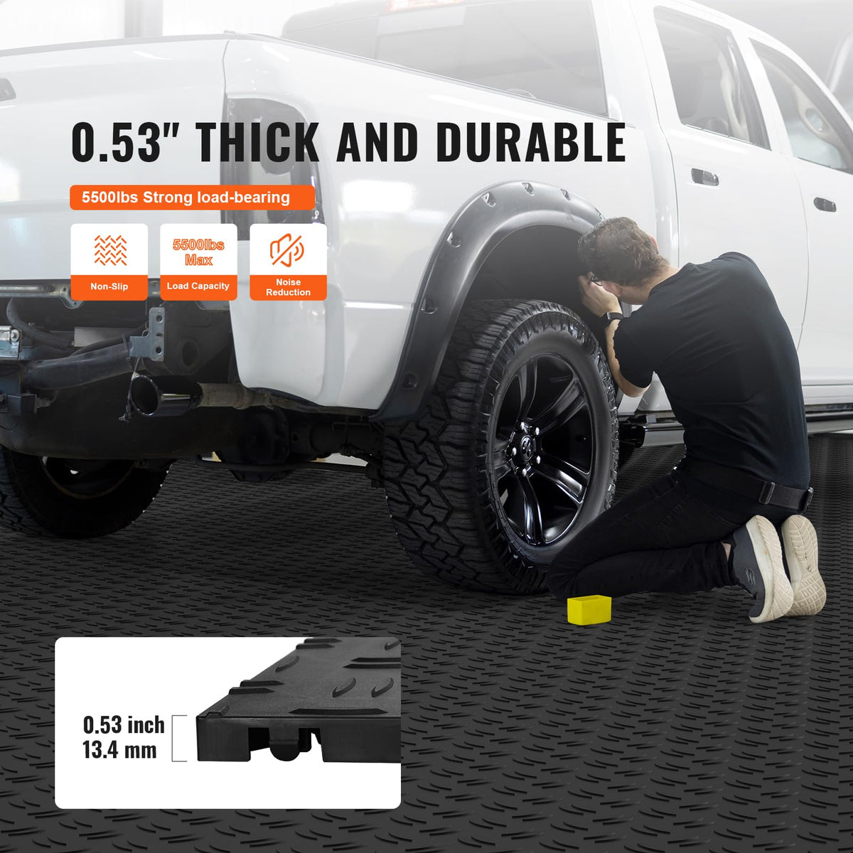 VEVOR rhombic grid underside offering stability and anti-slip benefit