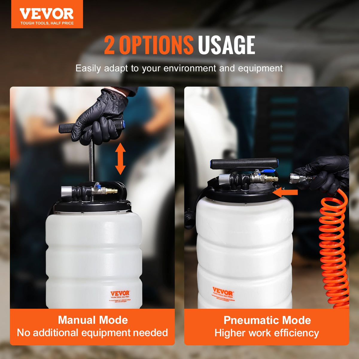 VEVOR close-up of control valve and fittings to ensure precise operation