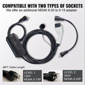 VEVOR wall mount and cable hook installed for organized garage charging setup