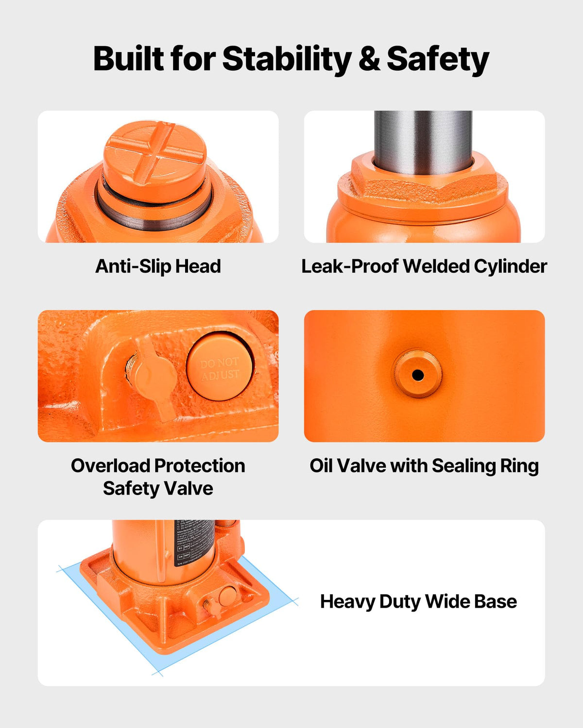 VEVOR welded body and sealed oil port for leak-free reliability