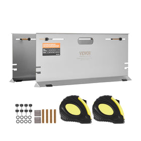 VEVOR full kit layout with plates, rods, tapes, magnets and hardware for quick setup