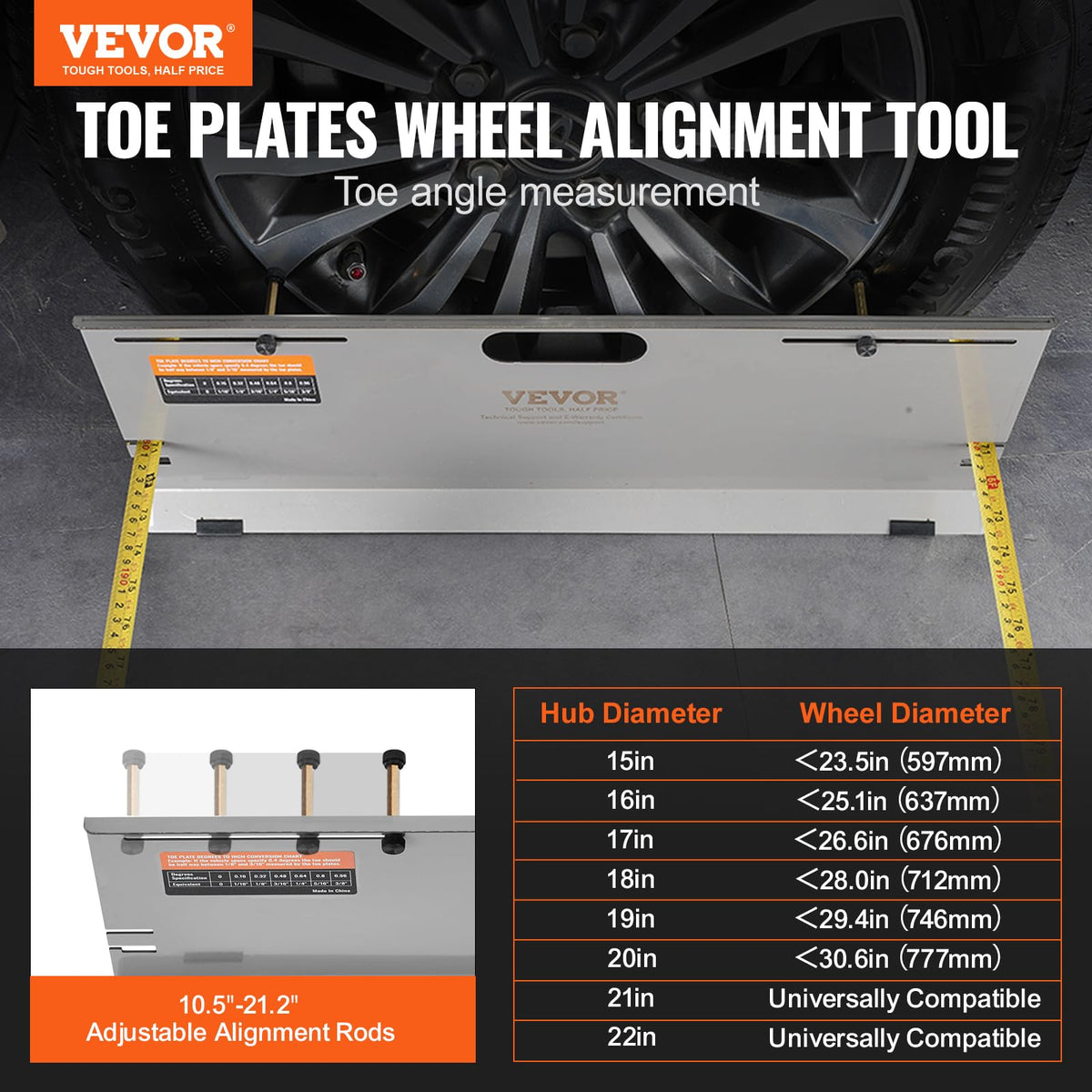 VEVOR close-up of stainless-steel plate edge and finish for long-lasting reliability
