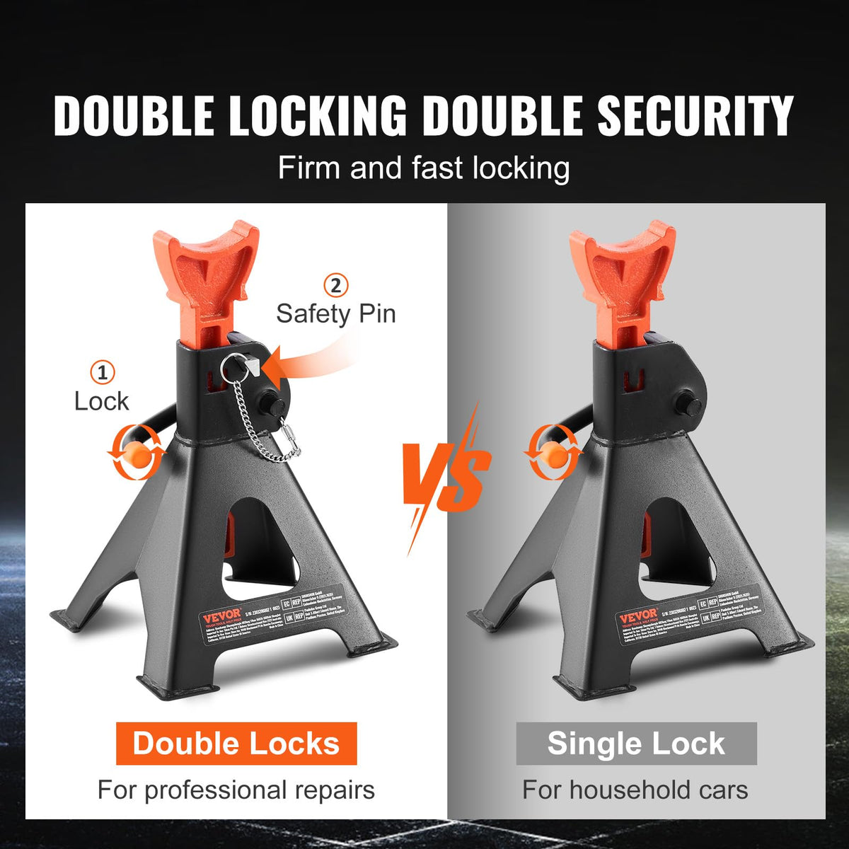 VEVOR wide pyramid base detail for improved stability and load spread