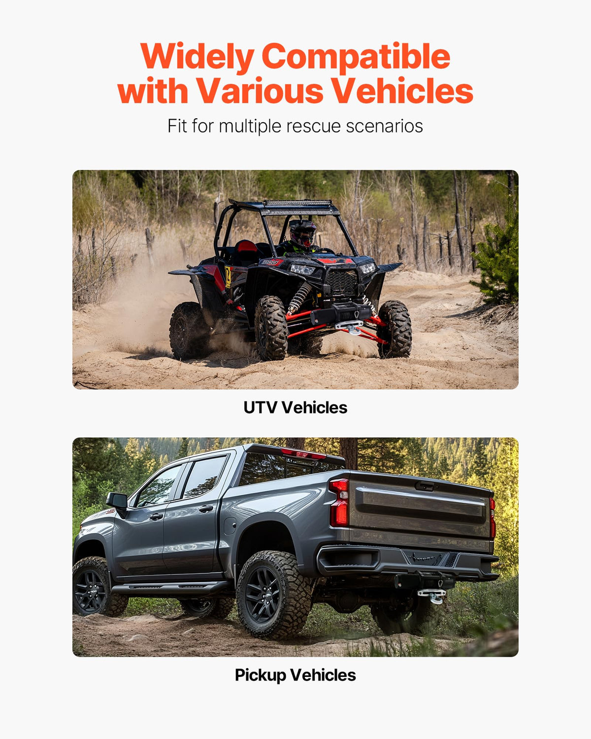 VEVOR winch mount installed on pickup truck showing real-world utility and fit