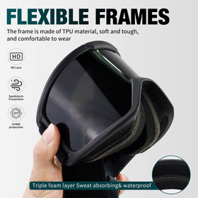 VEWOE elastic strap and buckle detail for secure adjustable fit