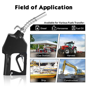 Vexalify padlock and hook detail securing nozzle and preventing unauthorized use