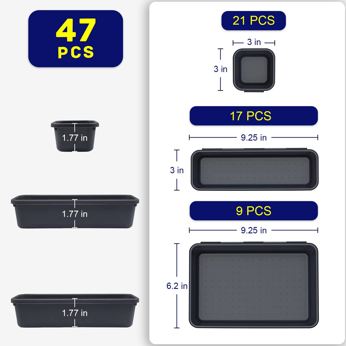 Vexercisehoop large tray closeup displaying durable plastic and depth for larger hand tools