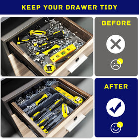 Vexercisehoop small tray stack showing compact storage for sockets and small parts, easy sorting