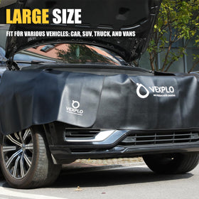 VEXPLO folded storage in trunk for compact garage convenience