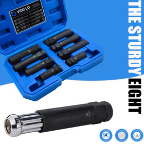 VEXPLO sockets next to ruler showing compact sizes for portability