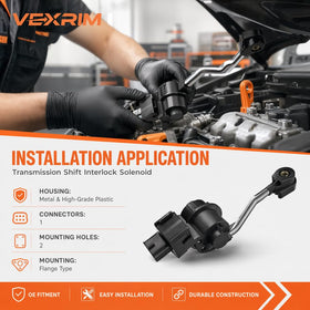 VEXRIM solenoid electrical connector close-up highlighting plug-fit reliability