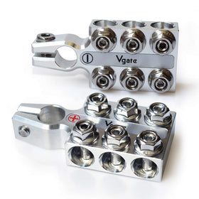 Vgate front view clamps showing full 12-way configuration and secure fit
