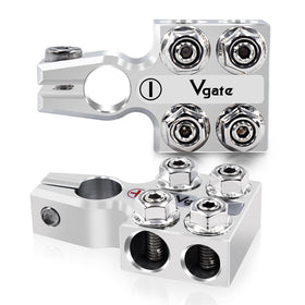 Vgate front view of terminal connector showing organized multi-post layout and easy access