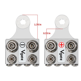 Vgate installed on car battery post demonstrating expanded accessory hookup capability
