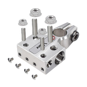 Vgate side profile of threaded studs shows secure ring terminal attachment