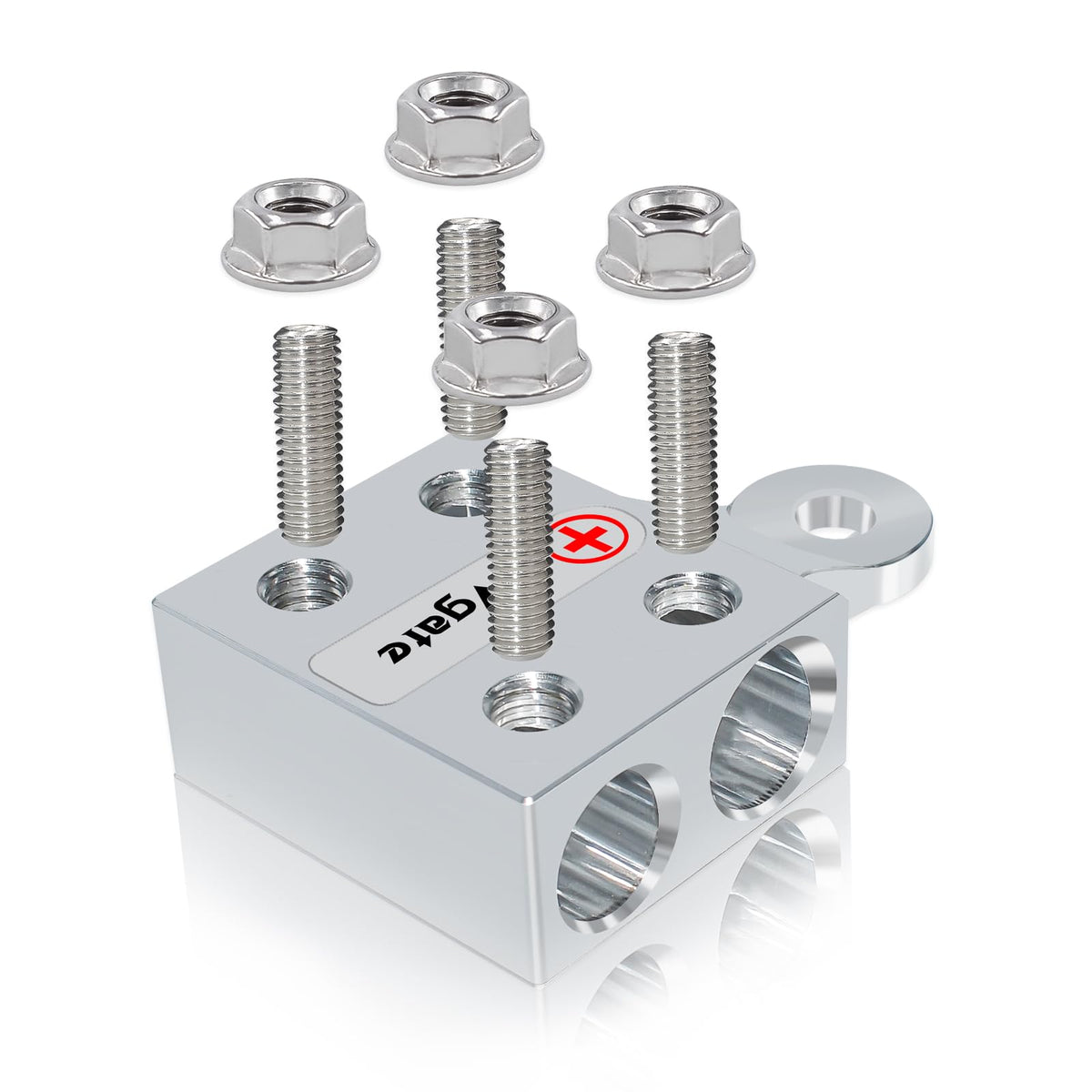 Vgate close-up of connection points displaying heavy-gauge contact quality benefit