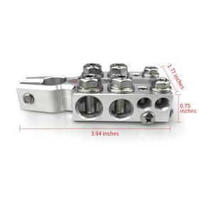 Vgate top view highlighting threaded studs for secure lug and ring connections